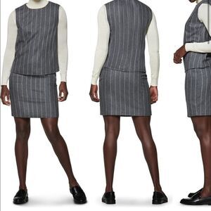 Suistudio sage woven sleeveless 100% wool blouse size XS